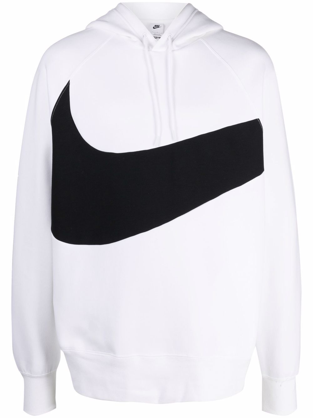NIKE SWOOSH-LOGO COTTON HOODIE
