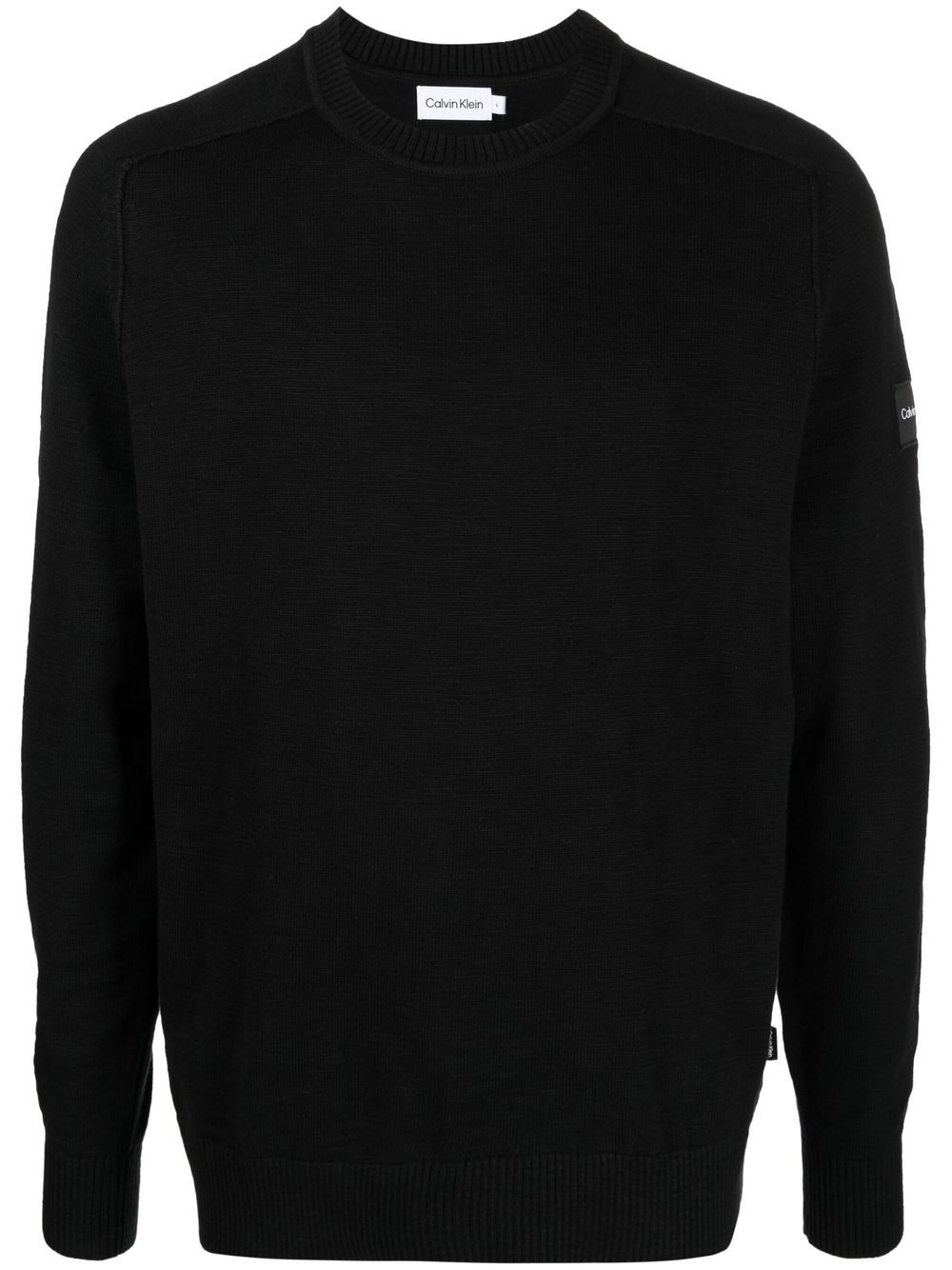 CALVIN KLEIN LOGO-PATCH RAGLAN-SLEEVE JUMPER