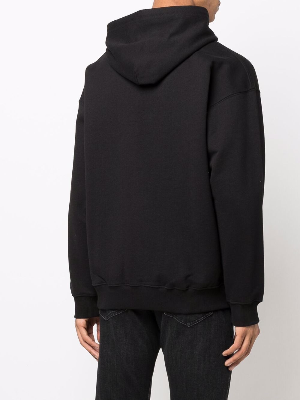 DIESEL D LOGO-PRINT COTTON HOODIE