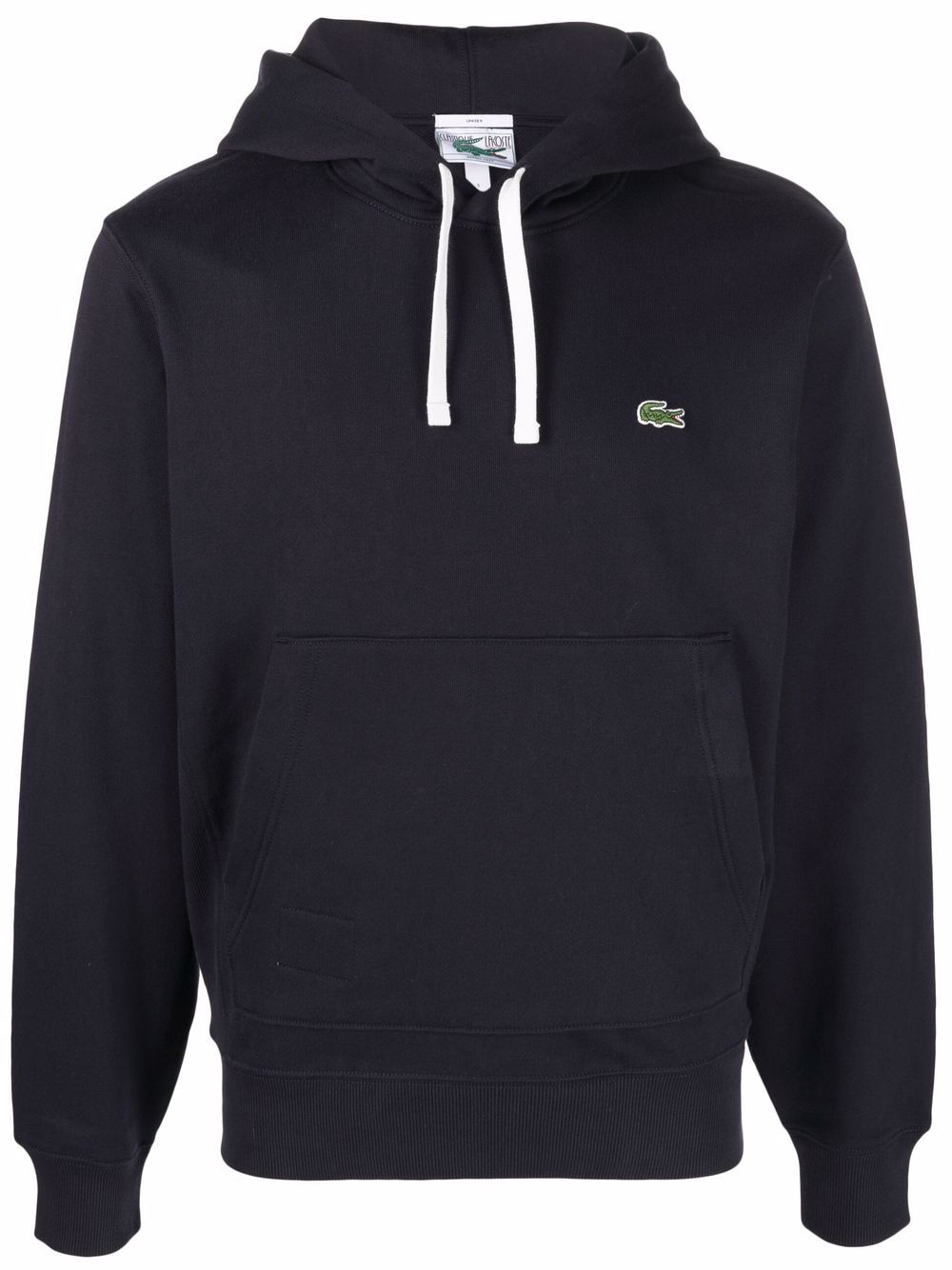 LACOSTE LOGO PATCH DRAWSTRING HOODIE