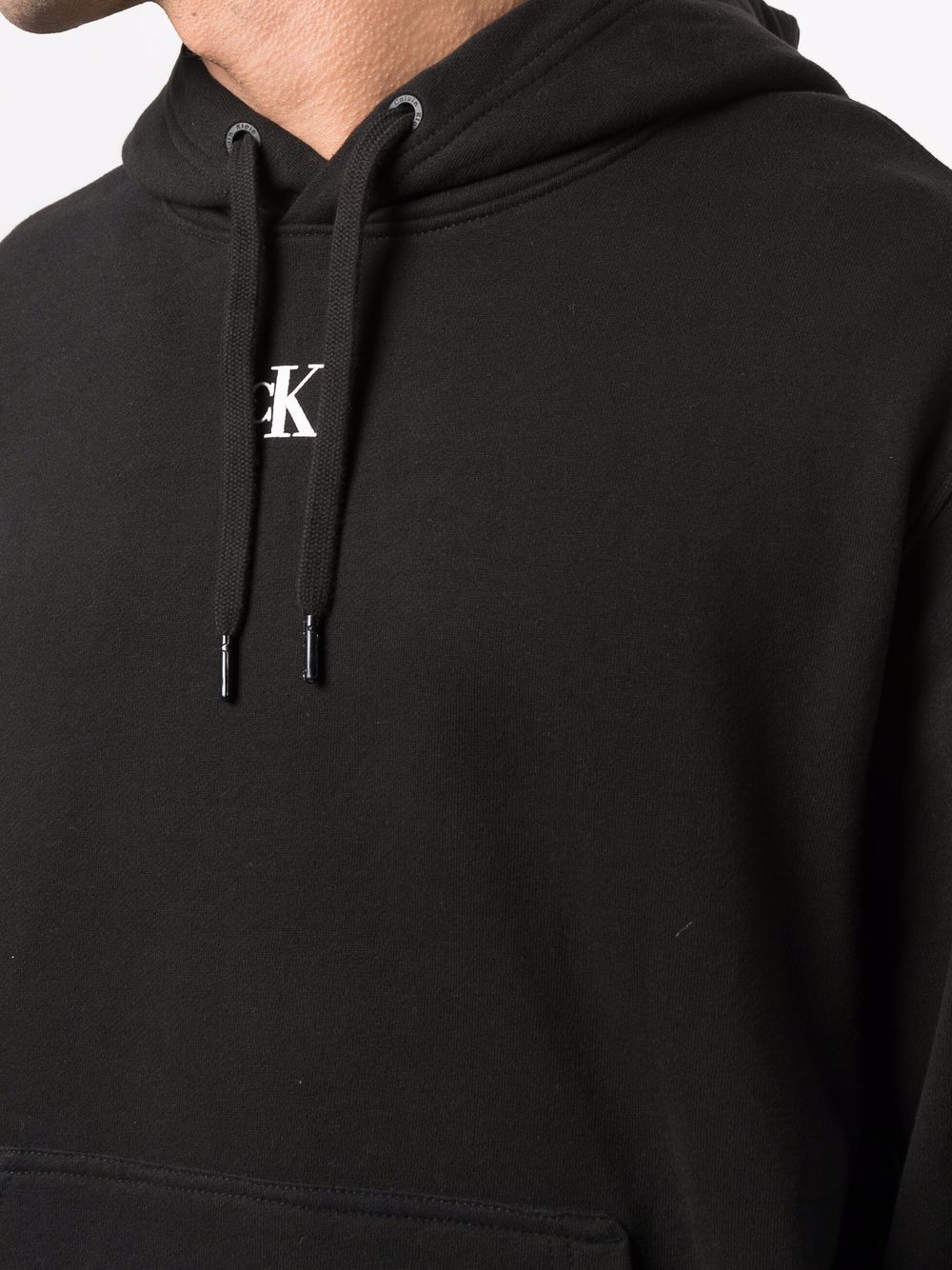 CALVIN KLEIN LOGO-PRINT HOODIE