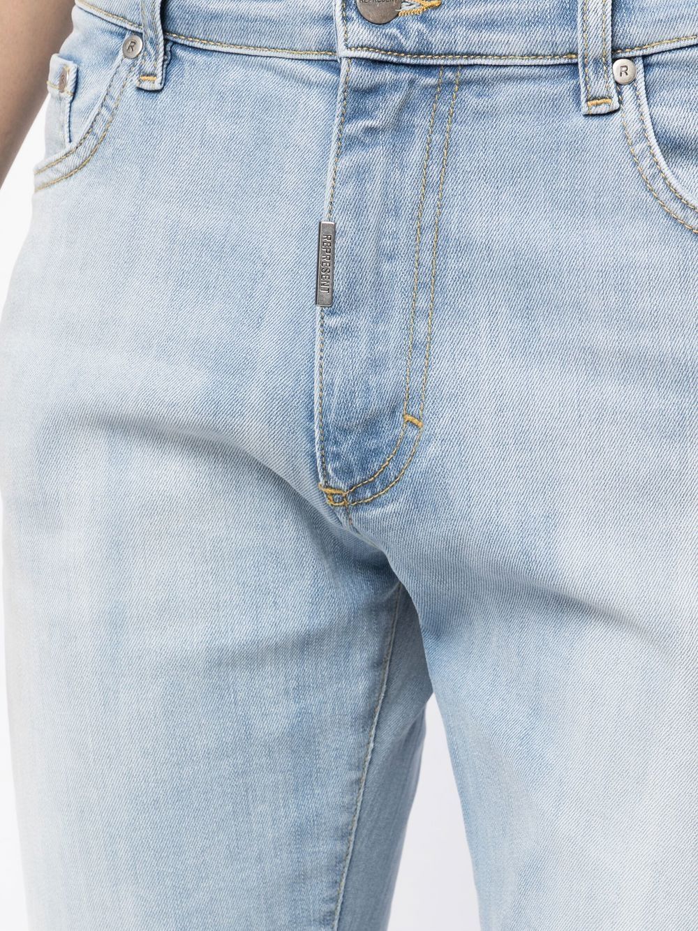 REPRESENT DISTRESSED-EFFECT SKINNY JEANS