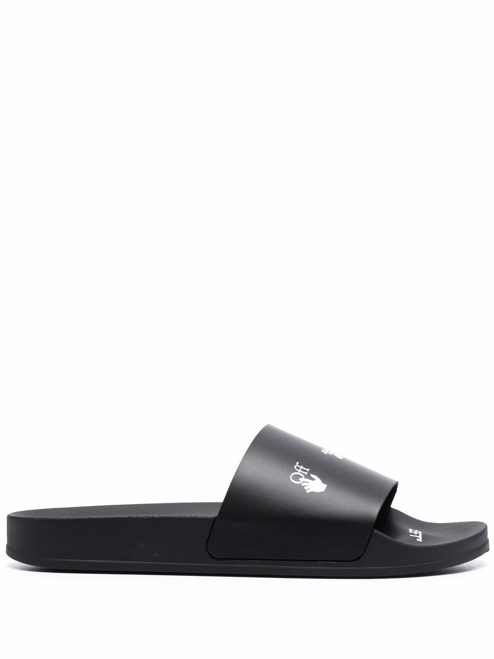 OFF-WHITE LOGO-PRINT POOL SLIDES