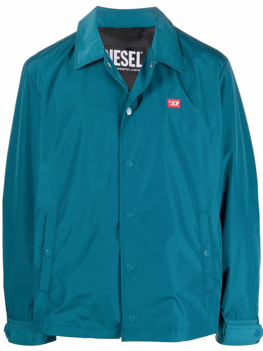 DIESEL J-COAL COATED COACH JACKET
