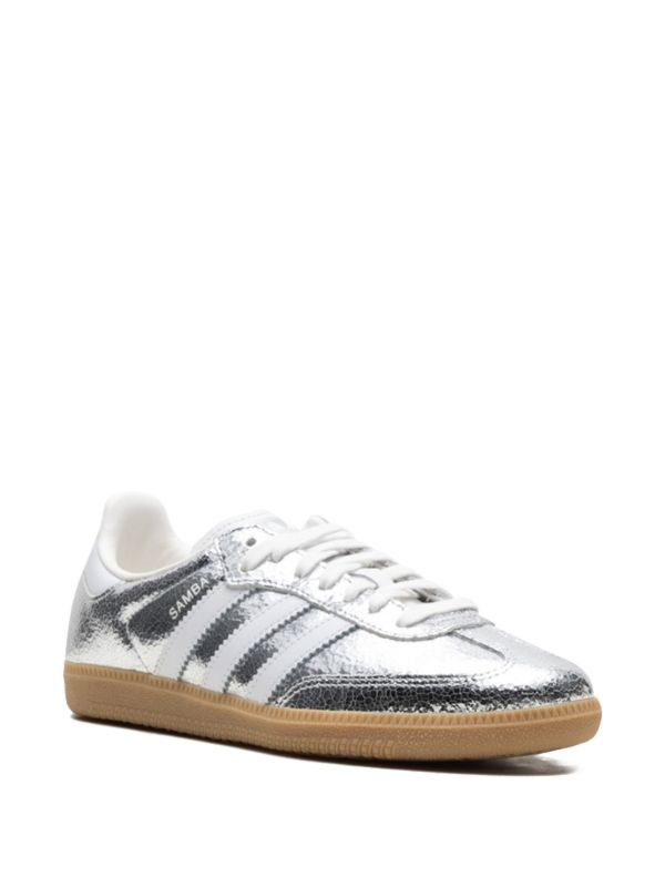 adidas
Samba OG "Silver Metallic Cracked Leather" sneakers